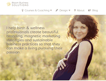 Tablet Screenshot of bloombirthpros.com